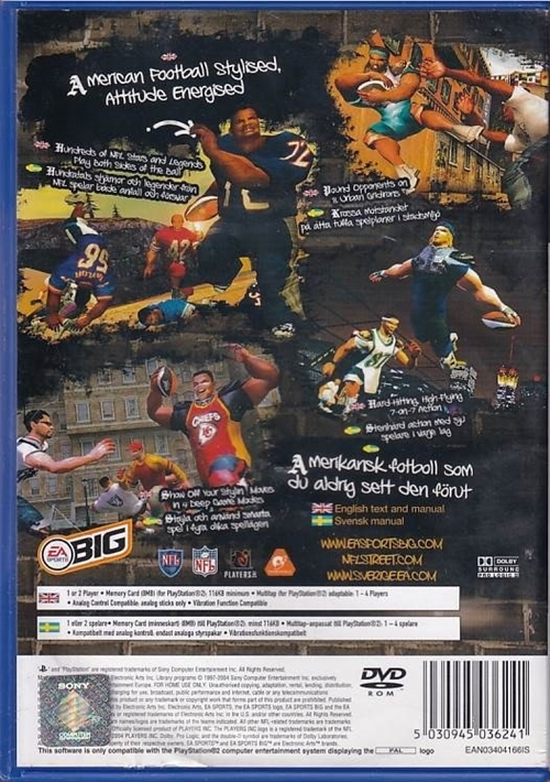 NFL Street - PS2 (B Grade) (Genbrug)